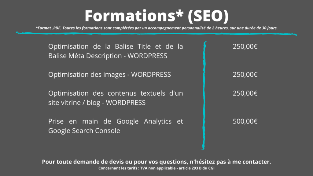 Formations SEO - Nomad'Ly