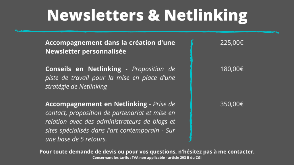 Newsletter et Netlining - Nomad'Ly