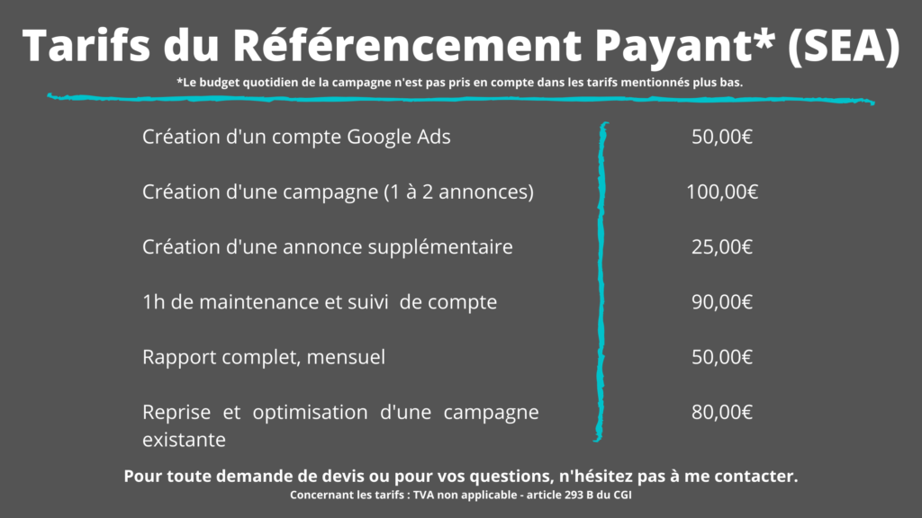 Référencement Payant - Nomad'Ly - Marie Amélie GRANET